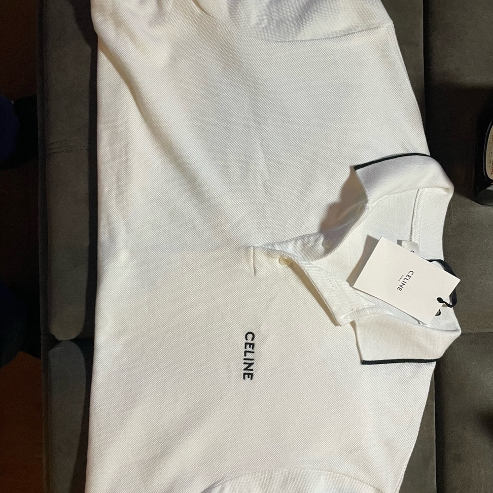 Celine White Textured Top